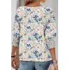 imageDokotoo Womens 2025 Fashion Tops 34 Sleeve TShirts Cute Crewneck Basic Business Tees BlousesZ Sky Blue 01