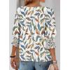 imageDokotoo Womens 2025 Fashion Tops 34 Sleeve TShirts Cute Crewneck Basic Business Tees BlousesZ Sky Blue