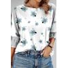 imageDokotoo Womens 2025 Fashion Tops 34 Sleeve TShirts Cute Crewneck Basic Business Tees BlousesZ White