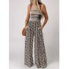 imageDokotoo Womens Casual Loose Overalls Jumpsuits One Piece Sleeveless Printed Wide Leg Long Pant Rompers With PocketsBlue 6
