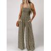 imageDokotoo Womens Casual Loose Overalls Jumpsuits One Piece Sleeveless Printed Wide Leg Long Pant Rompers With PocketsGreen