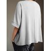 imageDokotoo Summer Shirts 2025 Womens Solid T Shirts for Women Loose Oversized Tops Basic TeeA Light Grey