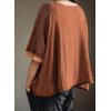 imageDokotoo Summer Shirts 2025 Womens Solid T Shirts for Women Loose Oversized Tops Basic TeeCinnamon
