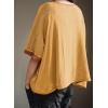 imageDokotoo Summer Shirts 2025 Womens Solid T Shirts for Women Loose Oversized Tops Basic TeeJurassic Gold