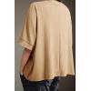 imageDokotoo Summer Shirts 2025 Womens Solid T Shirts for Women Loose Oversized Tops Basic TeeSmoke Gray