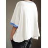 imageDokotoo Summer Shirts 2025 Womens Solid T Shirts for Women Loose Oversized Tops Basic TeeWhite