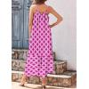 imageDokotoo Women Summer Dresses 2025 Spaghetti Strap Scoop Neck Smocked Ruffle Flowy Boho Maxi DressPurple