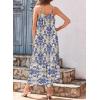 imageDokotoo Women Summer Dresses 2025 Spaghetti Strap Scoop Neck Smocked Ruffle Flowy Boho Maxi DressSky Blue 1