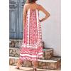 imageDokotoo Women Summer Dresses 2025 Spaghetti Strap Scoop Neck Smocked Ruffle Flowy Boho Maxi DressWhite