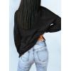 imageDokotoo Womens Casual Crew Neck Sweatshirt Loose Soft Long Sleeve Pullover TopsA Black