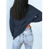 imageDokotoo Womens Casual Crew Neck Sweatshirt Loose Soft Long Sleeve Pullover TopsA Dark Blue