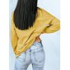 imageDokotoo Womens Casual Crew Neck Sweatshirt Loose Soft Long Sleeve Pullover TopsA Dark Yellow