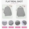 imageDokotoo Womens Casual Crew Neck Sweatshirt Loose Soft Long Sleeve Pullover TopsA Gray