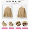 imageDokotoo Womens Casual Crew Neck Sweatshirt Loose Soft Long Sleeve Pullover TopsA Khaki
