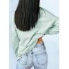 imageDokotoo Womens Casual Crew Neck Sweatshirt Loose Soft Long Sleeve Pullover TopsA Moonlight Jade