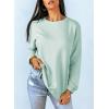 imageDokotoo Womens Casual Crew Neck Sweatshirt Loose Soft Long Sleeve Pullover TopsA Moonlight Jade