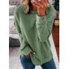 imageDokotoo Womens Casual Crew Neck Sweatshirt Loose Soft Long Sleeve Pullover TopsA Spinach Green