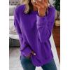 imageDokotoo Womens Casual Crew Neck Sweatshirt Loose Soft Long Sleeve Pullover TopsA Tillandsia Purple