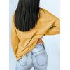 imageDokotoo Womens Casual Crew Neck Sweatshirt Loose Soft Long Sleeve Pullover TopsA Yellow