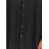 imageDokotoo Womens Casual Short Sleeve Side Split Button Down Long Kimonos Cardigans Swimsuit Cover Ups Summer Beach DressBlack 11