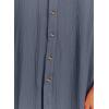 imageDokotoo Womens Casual Short Sleeve Side Split Button Down Long Kimonos Cardigans Swimsuit Cover Ups Summer Beach DressDark Grey