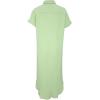 imageDokotoo Womens Casual Short Sleeve Side Split Button Down Long Kimonos Cardigans Swimsuit Cover Ups Summer Beach DressGreen