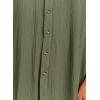imageDokotoo Womens Casual Short Sleeve Side Split Button Down Long Kimonos Cardigans Swimsuit Cover Ups Summer Beach DressMoss Green