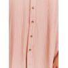 imageDokotoo Womens Casual Short Sleeve Side Split Button Down Long Kimonos Cardigans Swimsuit Cover Ups Summer Beach DressPink 3