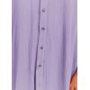 imageDokotoo Womens Casual Short Sleeve Side Split Button Down Long Kimonos Cardigans Swimsuit Cover Ups Summer Beach DressPurple