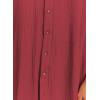 imageDokotoo Womens Casual Short Sleeve Side Split Button Down Long Kimonos Cardigans Swimsuit Cover Ups Summer Beach DressRed