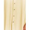 imageDokotoo Womens Casual Short Sleeve Side Split Button Down Long Kimonos Cardigans Swimsuit Cover Ups Summer Beach DressYellow