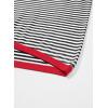 imageDokotoo Womens Summer Tops 2025 Casual Striped Color Block High Neck Tank Top Loose Knit High Low Sleeveless Shirts BlousesBlack 1