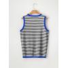 imageDokotoo Womens Summer Tops 2025 Casual Striped Color Block High Neck Tank Top Loose Knit High Low Sleeveless Shirts BlousesBlack 2