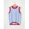 imageDokotoo Womens Summer Tops 2025 Casual Striped Color Block High Neck Tank Top Loose Knit High Low Sleeveless Shirts BlousesSky Blue