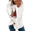 imageDokotoo Womens Casual Crew Neck Sweatshirt Loose Soft Long Sleeve Pullover TopsD White
