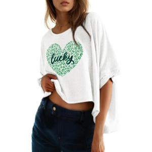 imageDokotoo Summer Shirts 2025 Womens Solid T Shirts for Women Loose Oversized Tops Basic TeeB White