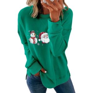imageDokotoo Womens Casual Crew Neck Sweatshirt Loose Soft Long Sleeve Pullover TopsC Blue 1