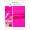 imageDokotoo Bikini Set for Women Swimsuits 2025 Swim Skirts with Removable Pads Bathing SuitBright Pink