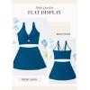 imageDokotoo Bikini Set for Women Swimsuits 2025 Swim Skirts with Removable Pads Bathing SuitPrussian Blue