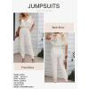imageDokotoo Jumpsuit for Womens Dressy Casual 2025 One Piece Romper Cold Shoulder Outfits for SummerBeige