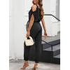 imageDokotoo Jumpsuit for Womens Dressy Casual 2025 One Piece Romper Cold Shoulder Outfits for SummerBlack
