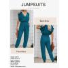 imageDokotoo Jumpsuit for Womens Dressy Casual 2025 One Piece Romper Cold Shoulder Outfits for SummerGreen