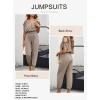 imageDokotoo Jumpsuit for Womens Dressy Casual 2025 One Piece Romper Cold Shoulder Outfits for SummerLight Khaki