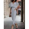imageDokotoo Jumpsuit for Womens Dressy Casual 2025 One Piece Romper Cold Shoulder Outfits for SummerMoss Green