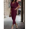 imageDokotoo Jumpsuit for Womens Dressy Casual 2025 One Piece Romper Cold Shoulder Outfits for SummerWine