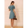 imageDokotoo Women 2025 Summer Ruffle Edge Sleeve Dresses Floral Casual Beach Mini Dress with PocketSkobeloff