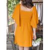 imageDokotoo Womens Dresses 2025 Summer Fall Deep V Neck Elegant Bow tie Mini Dress SXLCitrus