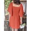 imageDokotoo Womens Dresses 2025 Summer Fall Deep V Neck Elegant Bow tie Mini Dress SXLFlamingo
