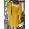 imageDokotoo Womens Dresses 2025 Summer Fall Deep V Neck Elegant Bow tie Mini Dress SXLGinger