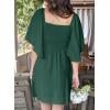 imageDokotoo Womens Dresses 2025 Summer Fall Deep V Neck Elegant Bow tie Mini Dress SXLGreen